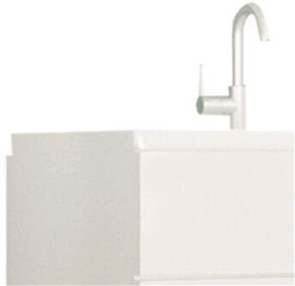 Kúpeľňová skrinka pod umývadlo Mason WH 13 - biela / biely vysoký lesk 6