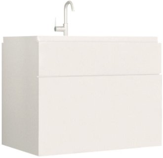 Kúpeľňová skrinka pod umývadlo Mason WH 13 - biela / biely vysoký lesk 2