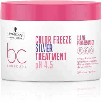 Kúra na neutralizáciu žltých tónov Schwarzkopf Professional BC Bonacure Color Freeze Silver - 500 ml (2709256) + darček zadarmo 2