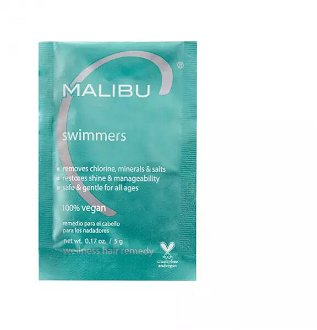 Kúra pre poškodené vlasy od mora a chlóru Malibu C Swimmers Wellness - 5 g (5915) 2