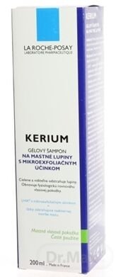 La Roche-Posay Kerium Gélový šampón na vlasy Na Mastné Lupiny 200 Ml
