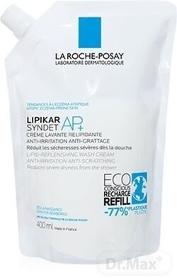 La Roche-Posay Lipikar Syndet Ap+ Náhradná Náplň 400 Ml telové mlieko