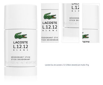 Lacoste Eau de Lacoste L.12.12 Blanc deostick pre mužov 70 g 1