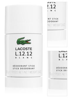 Lacoste Eau de Lacoste L.12.12 Blanc deostick pre mužov 70 g 3