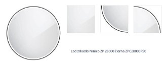 LED zrkadlo Nimco ZP 28000 čierna ZPC28000R90 1