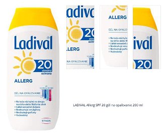 LADIVAL Allerg SPF 20 gél na opaľovanie 200 ml 1