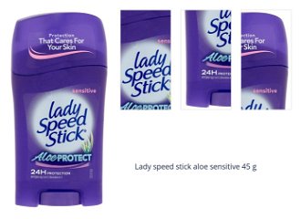 LADY SPEED STICK tuhý dezodorant  aloe sensitive 45 g 1