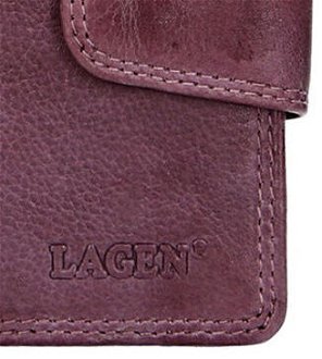 Lagen Dámska peňaženka kožená 1104/D Fialová 9