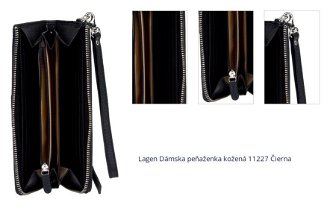 Lagen Dámska peňaženka kožená 11227 Čierna 1