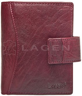 Lagen Dámska peňaženka kožená 3808/T Vínová