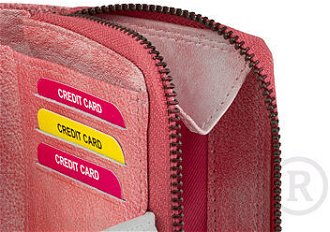 Lagen Dámska peňaženka kožená 4495 Ružová/Svetlo šedá 7
