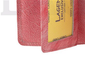 Lagen Dámska peňaženka kožená 4495 Ružová/Svetlo šedá 8