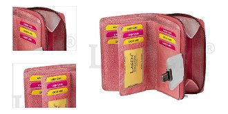 Lagen Dámska peňaženka kožená 4495 Ružová/Svetlo šedá 4