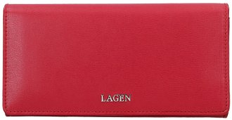 Lagen Dámska peňaženka kožená 50310 Červená