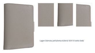 Lagen Dámska peňaženka kožená 50313 Svetlo šedá 1