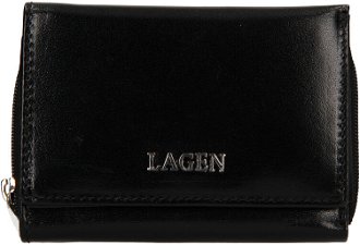 Lagen Dámska peňaženka kožená 50453 Čierna