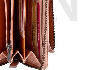 Lagen Dámska peňaženka kožená 786017 Oranžová/Béžová 9