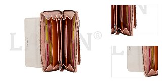 Lagen Dámska peňaženka kožená 786017 Oranžová/Béžová 3