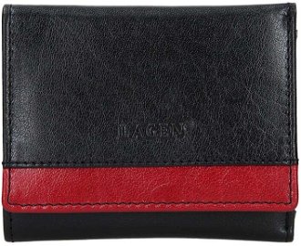 Lagen Dámska peňaženka kožená BLC/160231 Čierna/Červená