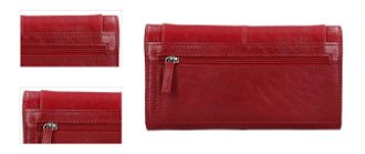 Lagen Dámska peňaženka kožená BLC/4228 Červená/Červená 4