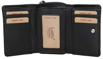 Lagen Dámska peňaženka kožená BLC/4387 Čierna