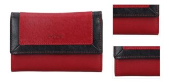 Lagen Dámska peňaženka kožená BLC/4390 Červená/Čierna 3