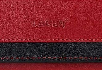 Lagen Dámska peňaženka kožená BLC/4390 Červená/Čierna 5