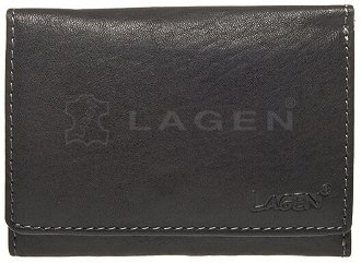 Lagen Dámska peňaženka kožená LM 2521/T Čierna