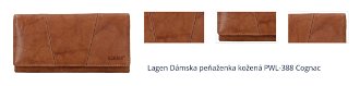 Lagen Dámska peňaženka kožená PWL-388 Cognac 1