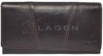 Lagen Dámska peňaženka kožená PWL-388/T Tmavo Hnedá