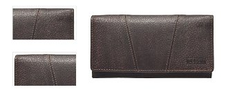 Lagen Dámska peňaženka kožená PWL-388/W Hnedá 4