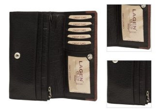 Lagen Dámska peňaženka kožená PWL367 Čierna 3