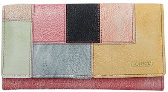 Lagen dámska peňaženka kožená V-17/R Lipstick/multi 2