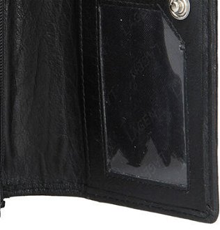Lagen Dámska peňaženka kožená V62 Čierna 9