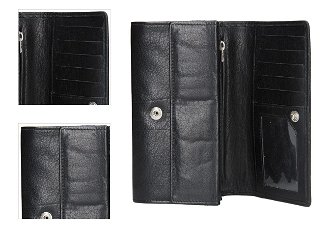 Lagen Dámska peňaženka kožená V62 Čierna 4