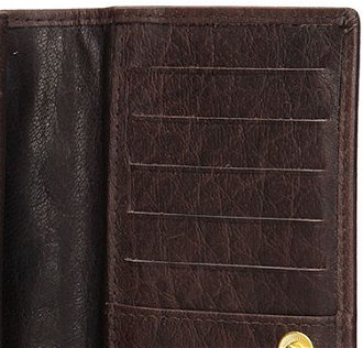 Lagen Dámska peňaženka kožená V62 Tmavo hnedá 7