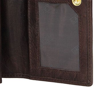 Lagen Dámska peňaženka kožená V62 Tmavo hnedá 9