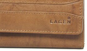 Lagen Dámska peňaženka kožená W-2025 Svetlo hnedá 9