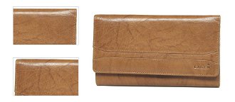 Lagen Dámska peňaženka kožená W-2025 Svetlo hnedá 4