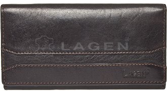 Lagen Dámska peňaženka kožená W-2025/T Čierna
