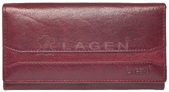 Lagen Dámska peňaženka kožená W-2025/T Vínová