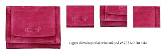 Lagen dámska peňaženka kožená W-2031/D Fuchsia 1
