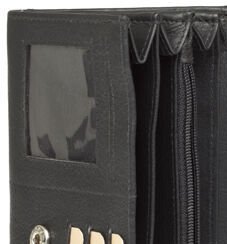 Lagen Dámska peňaženka kožená W102/L Čierna 6