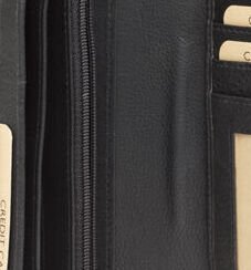 Lagen Dámska peňaženka kožená W102/L Čierna 5