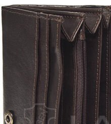 Lagen Dámska peňaženka kožená W2025/T Tmavo hnedá 6