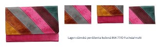 Lagen dámská peněženka kožená 864-77/D Fuchsia/multi 1