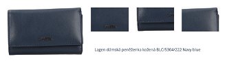 Lagen dámská peněženka kožená BLC/5304/222 Navy blue 1