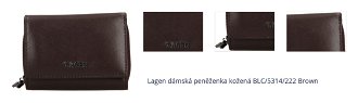 Lagen dámská peněženka kožená BLC/5314/222 Brown 1