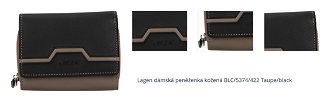Lagen dámská peněženka kožená BLC/5374/422 Taupe/black 1