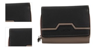 Lagen dámská peněženka kožená BLC/5374/422 Taupe/black 4